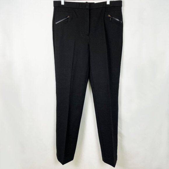 Laura Pants Women’s Black Comfort Waist High Rise Shaped Hips Straight Leg - Picture 1 of 8